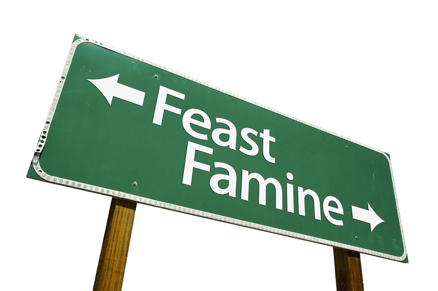 bigstockphoto_feast_famine_-_road_sign bigstockphoto_feast_famine_-_road_sign