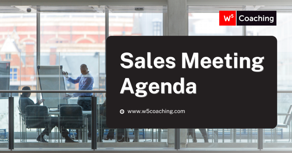 W5 Sales Meeting Agenda Featured Image